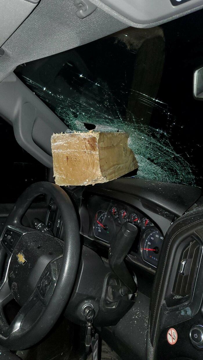 mobil pas ketiban benda tak terduga nyeleneh © berbagai sumber