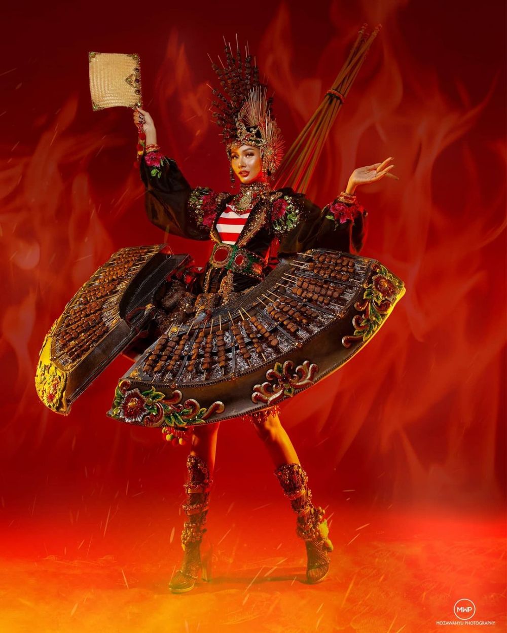 10 Kostum nasional Indonesia di Miss Grand Internasional © 2022 berbagai sumber