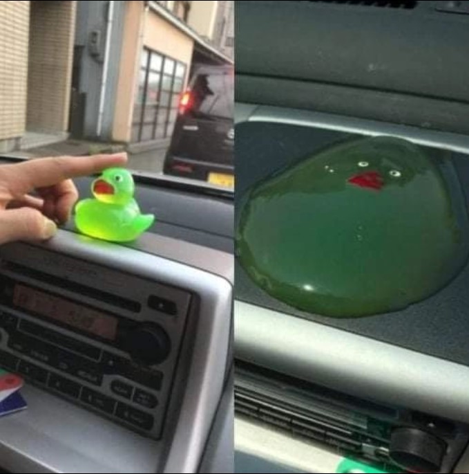 benda meleleh kena panas matahari © berbagai sumber