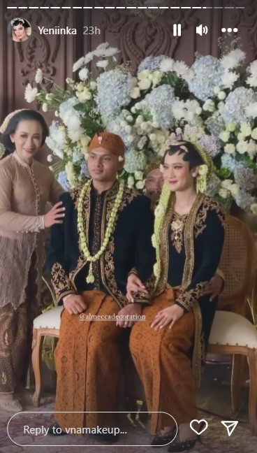 detail makeup pernikahan Yeni Inka © Instagram detail makeup pernikahan Yeni Inka © Instagram