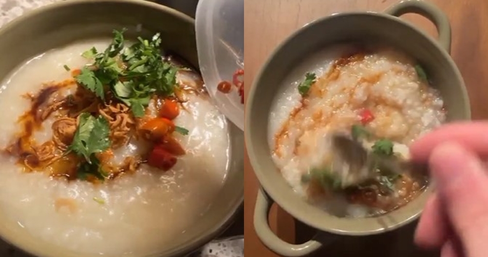Beda dari lainnya, cara pria ini makan bubur ayam bikin terheran-heran