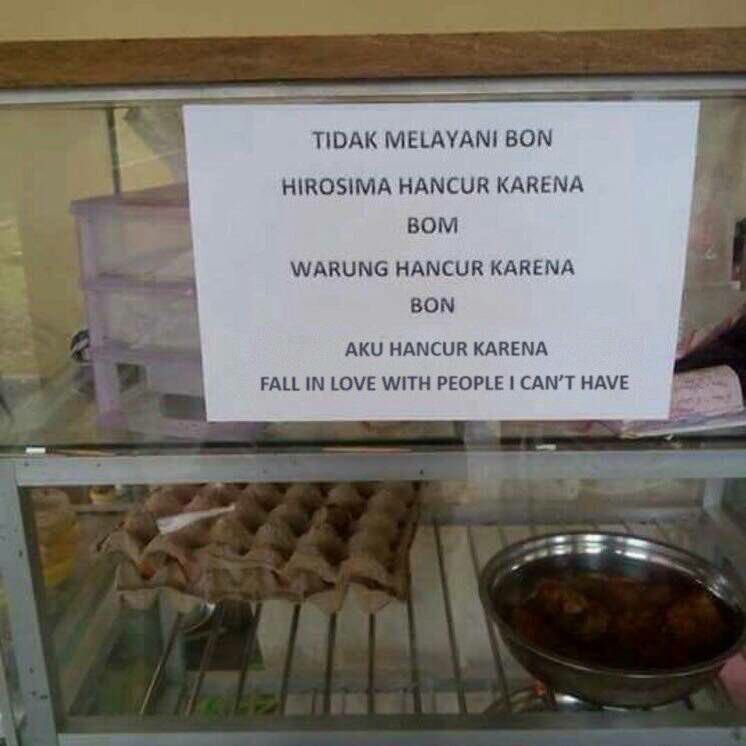 potret tulisan di pengumuman bikin baper abis © berbagai sumber