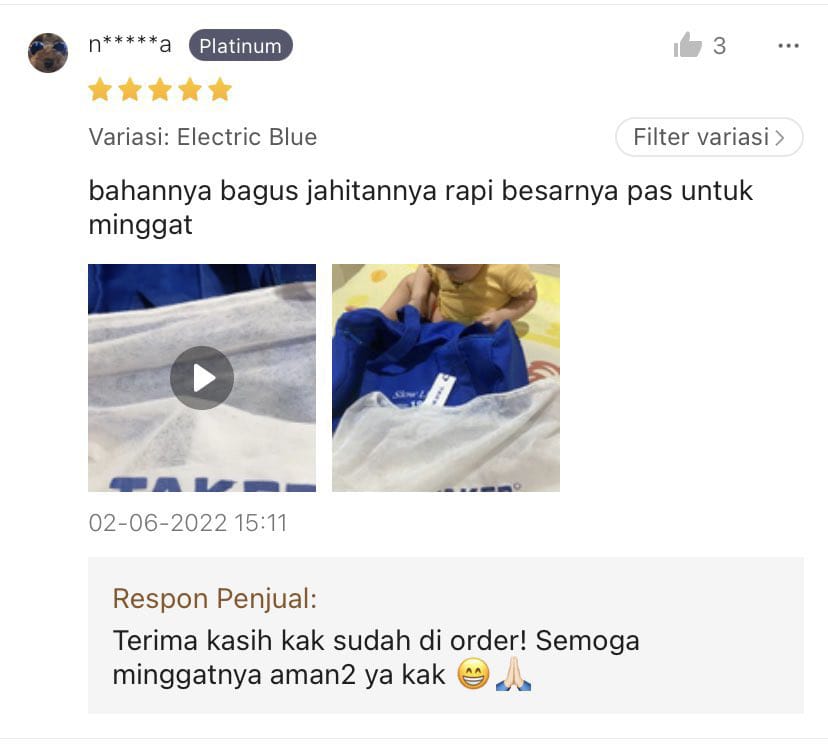 Balasan penjual online shop saat dikomplain © 2022 berbagai sumber