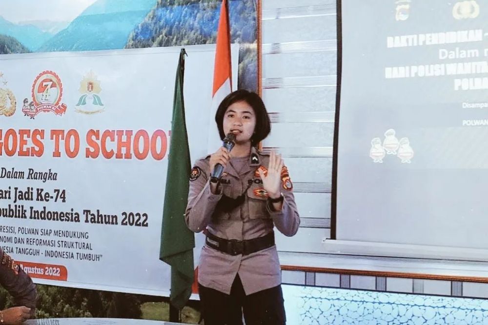 finalis puteri indonesia sekarang jadi polwan © berbagai sumber