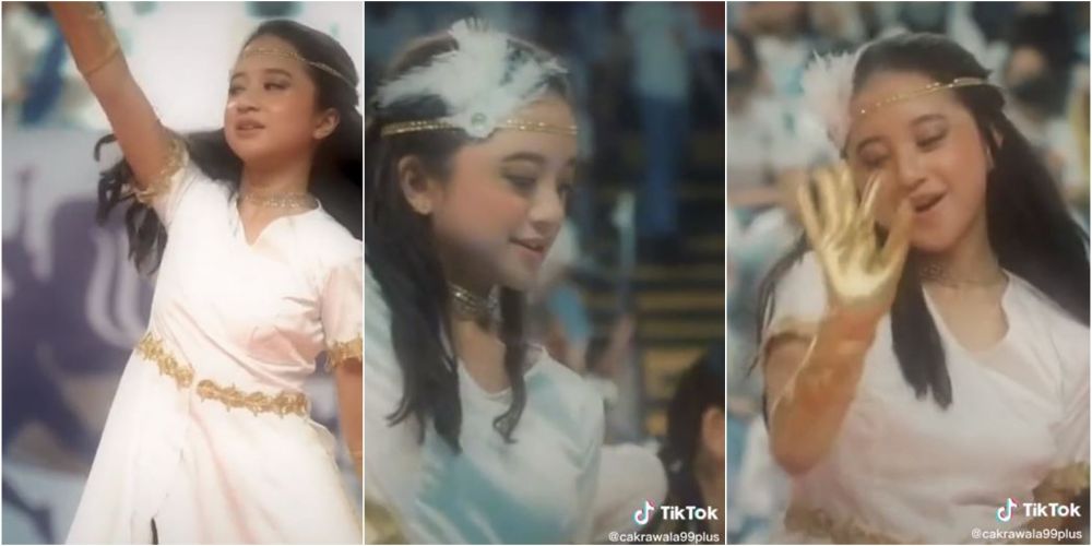 viral gadis mirip dewi perssik © TikTok