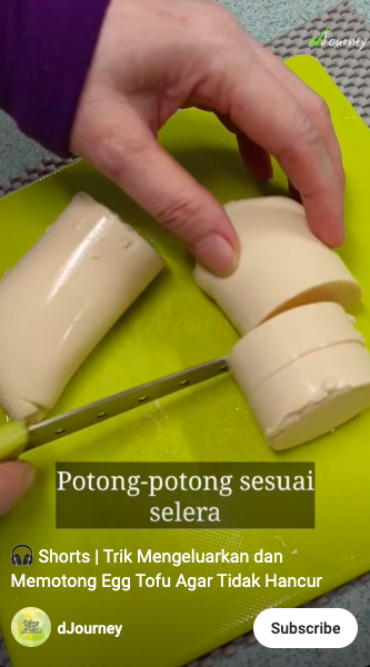 Trik mudah mengeluarkan tofu dari kemasan agar tidak hancur