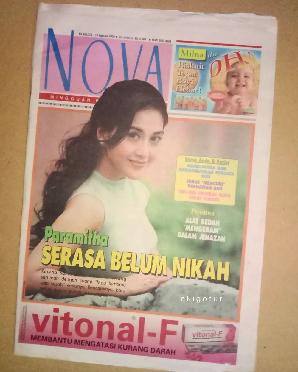 Paramitha Rusady di cover majalah jadul © 2022 Instagram 