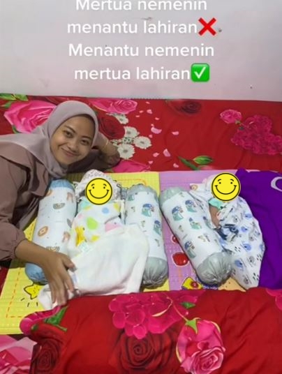 Kisah unik wanita temani mertua melahirkan TikTok