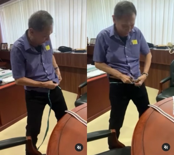 Jusuf hamka tak malu pakai sabuk rafia © Instagram