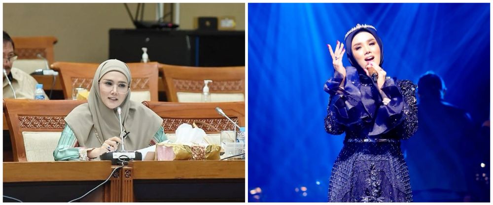 beda gaya artis saat dinas dan di depan layar © 2022 Instagram 