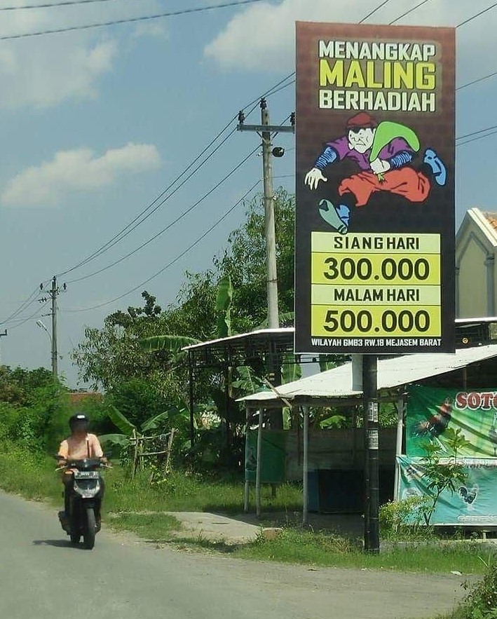 Pengumuman kocak tentang maling Berbagai sumber