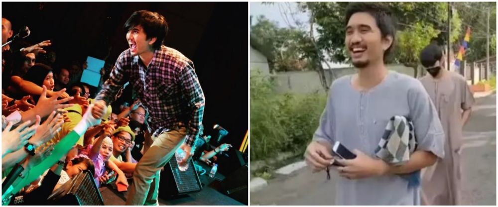 Duta SO7 saat manggung vs keseharian © berbagai sumber Duta SO7 saat manggung vs keseharian © berbagai sumber