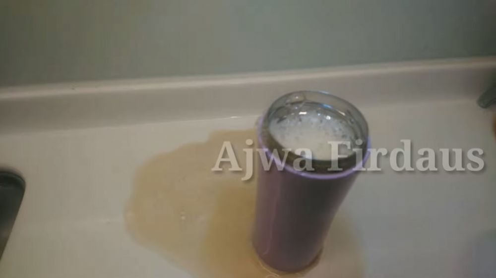 Cara cuci tumbler termos yang sudah berkerak, cuma pakai 1 bahan dapur