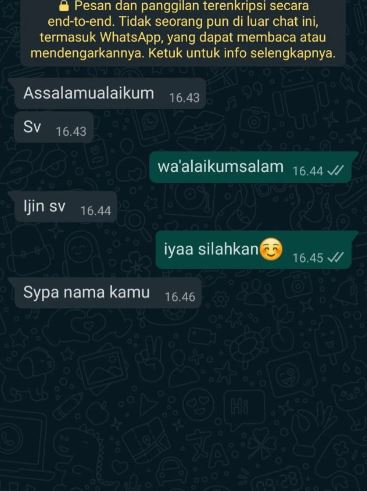 minta simpan nomor WA malah jadi sad © berbagai sumber
