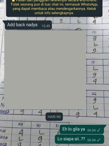 minta simpan nomor WA malah jadi sad © berbagai sumber