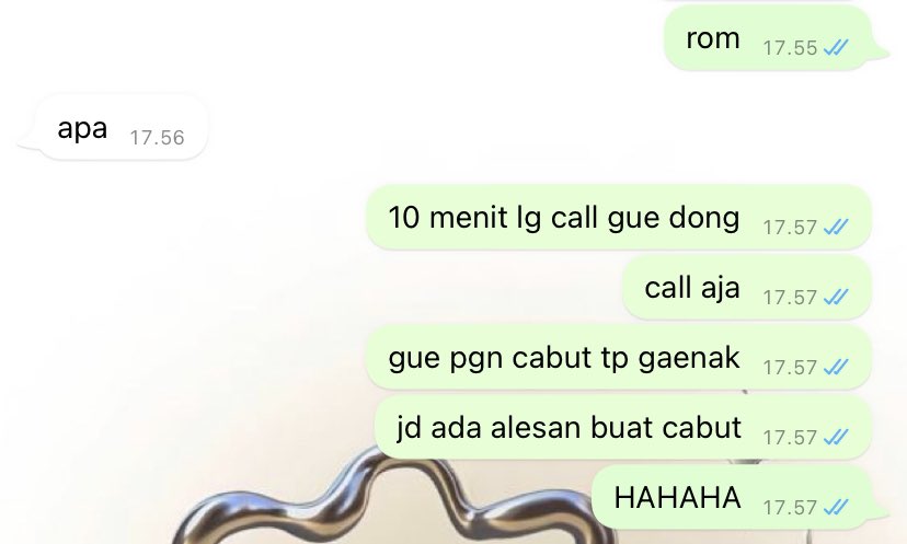 chat orang nggak betah nongkrong © berbagai sumber