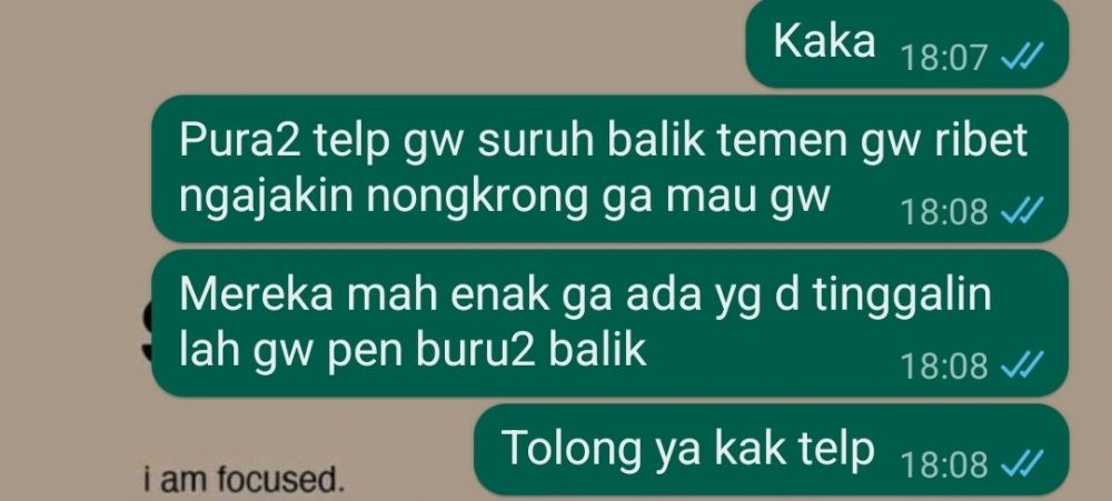 chat orang nggak betah nongkrong © berbagai sumber