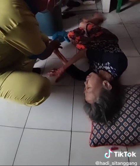 Nenek sebatang kara  TikTok/@hadi_sitanggang