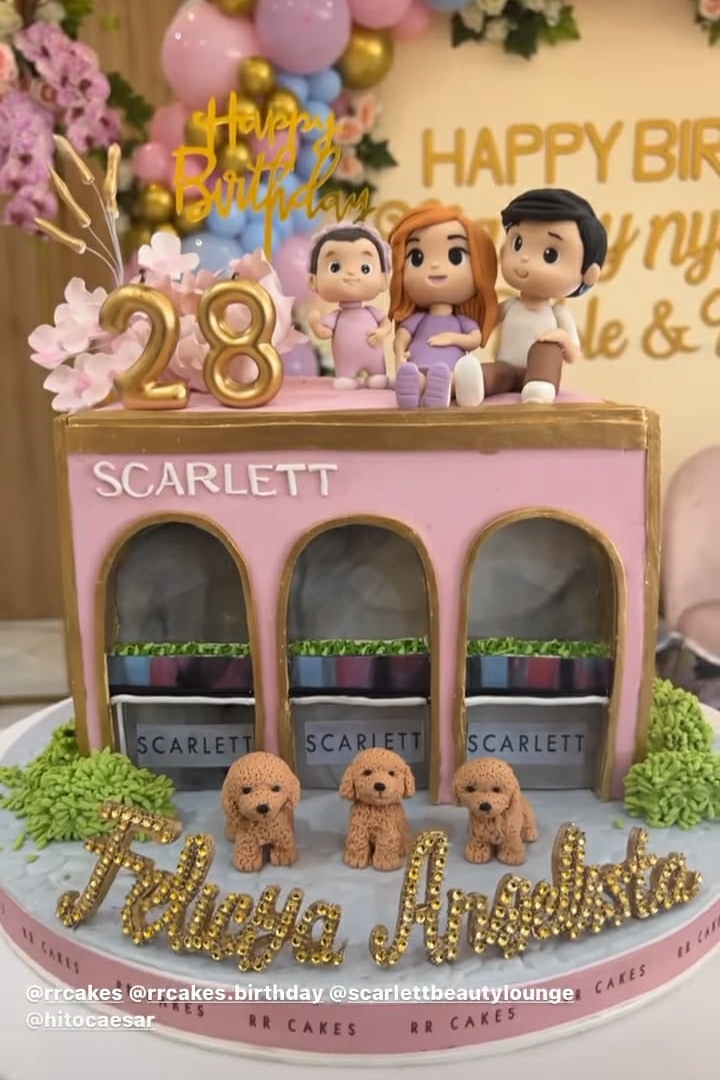 10 Kue ultah Felicya Angelista dari tahun ke tahun, unik dan elegan