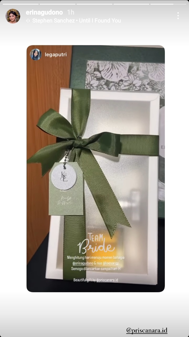 penampakan bingkisan bridesmaid pernikahan Erina-Kaesang © berbagai sumber penampakan bingkisan bridesmaid pernikahan Erina-Kaesang © berbagai sumber