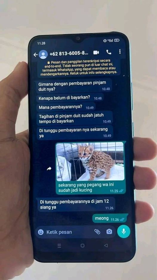 chat orang ditagih utang © berbagai sumber