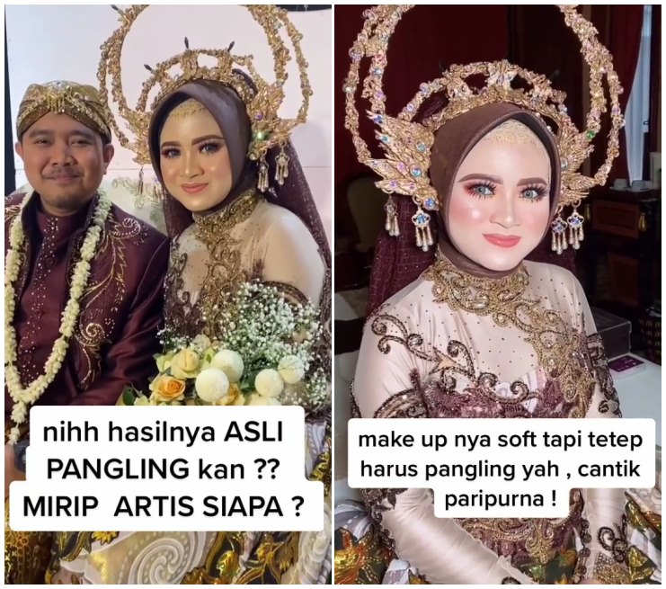 pengantin mirip michelle ziudith © berbagai sumber