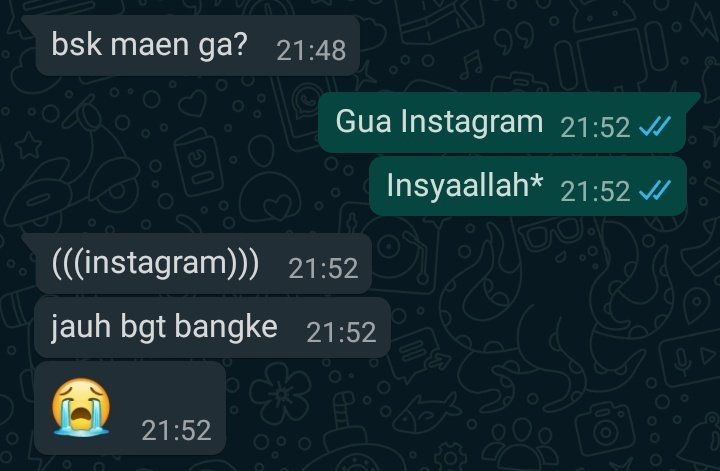 chat lucu typo ke teman © berbagai sumber