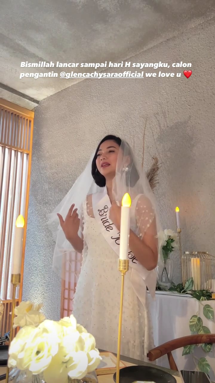 kejutan bridal shower glenca © instagram