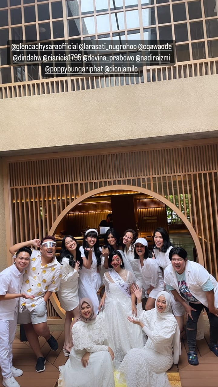 kejutan bridal shower glenca © instagram