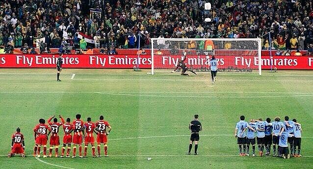 Daftar Piala Dunia dengan adu penalti paling sedikit hingga terbanyak