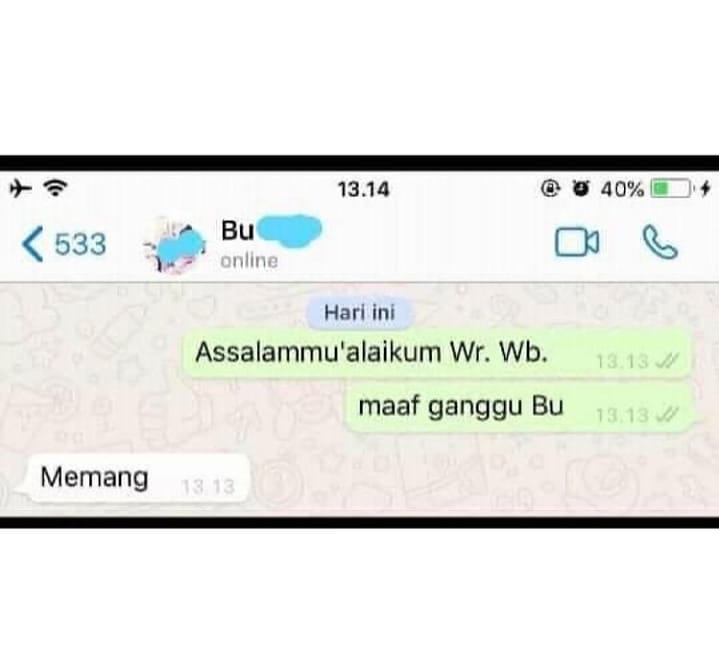 udah tanya serius malah dibalas cuek © berbagai sumber