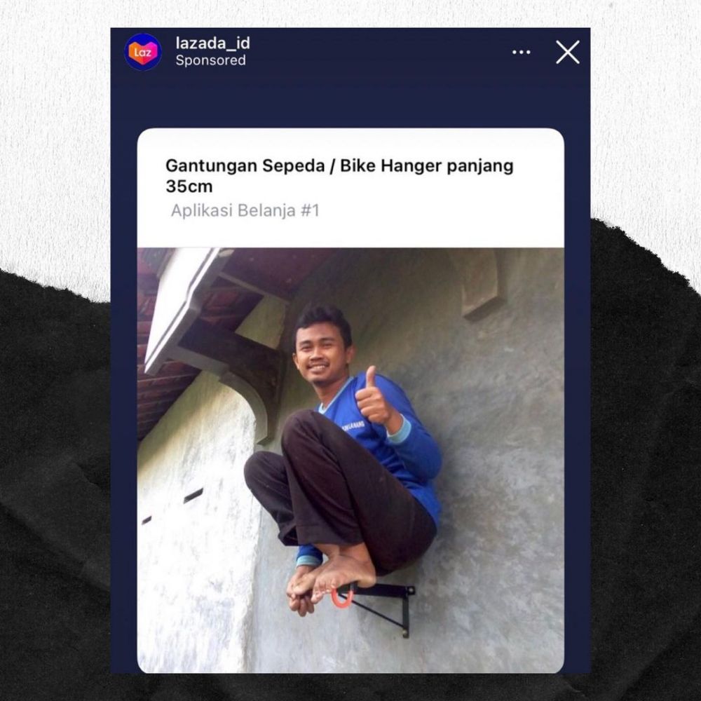 beda gambar sama tulisan di online shop © berbagai sumber