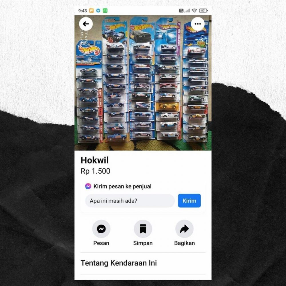 beda gambar sama tulisan di online shop © berbagai sumber