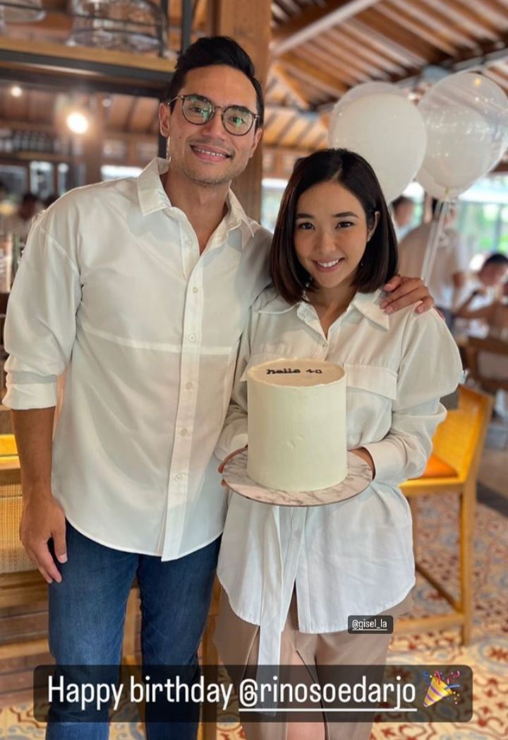 potret kedekatan gisel dan rino © instagram