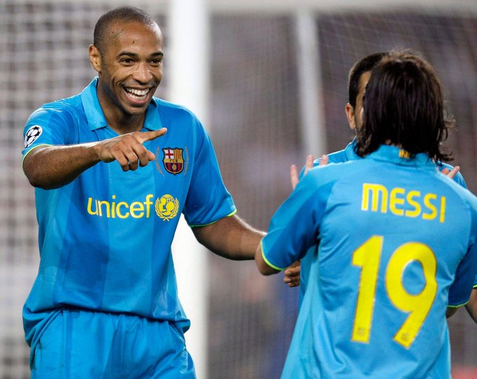 Nostalgia Henry bersama Messi di Barcelona, belajar jadi bomber maut