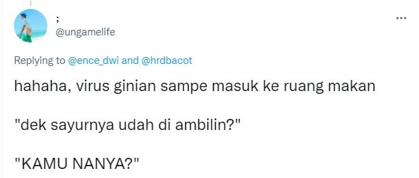 Cuitan kocak 'kamu nanya?' © 2022 berbagai sumber Cuitan kocak 'kamu nanya?' © 2022 berbagai sumber