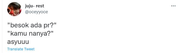 Cuitan kocak 'kamu nanya?'  © 2022 berbagai sumber