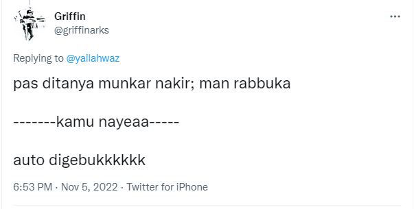 Cuitan kocak 'kamu nanya?'  © 2022 berbagai sumber