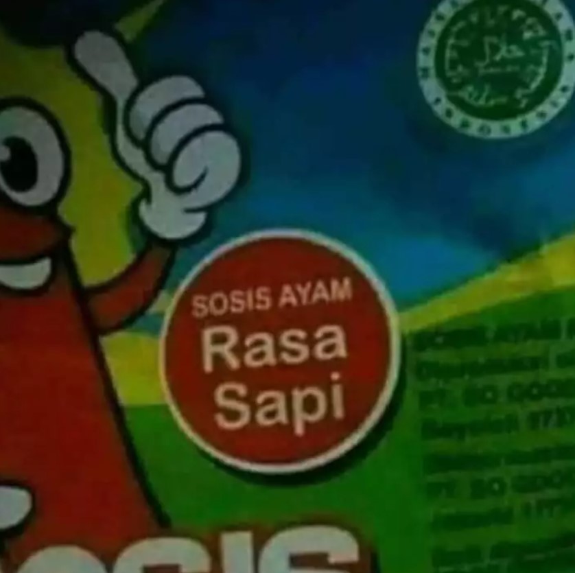 Tulisan kocak di kemasan makanan Berbagai sumber