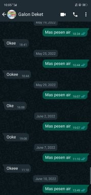 potret kirim chat WA yang sama berulang kali © berbagai sumber