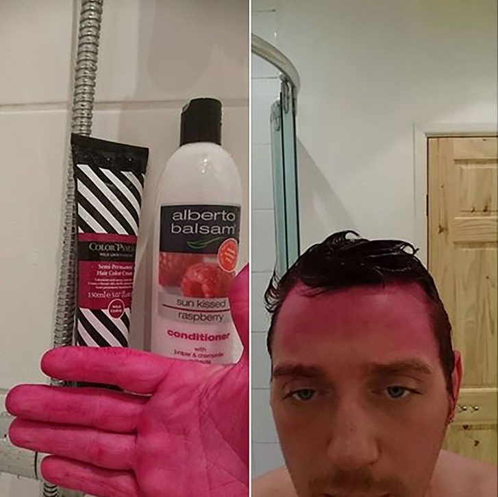 orang ngecat rambut ada-ada aja caranya © berbagai sumber