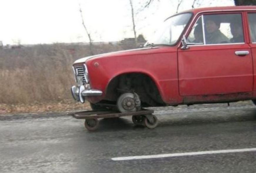 gunakan kendaraan rusak malah nyeleneh © berbagai sumber