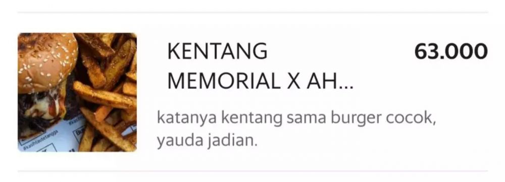 Deskripsi lucu menu Berbagai sumber