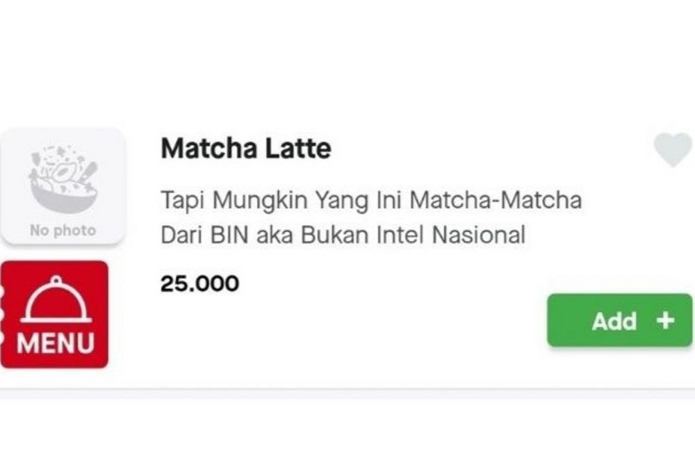 Deskripsi lucu menu Berbagai sumber