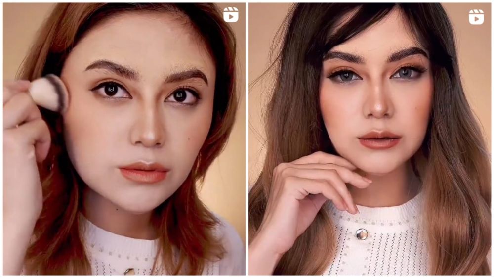 riasan wanita ini mirip wajah artis © 2022 brilio.net