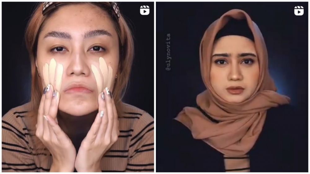 riasan wanita ini mirip wajah artis © 2022 brilio.net