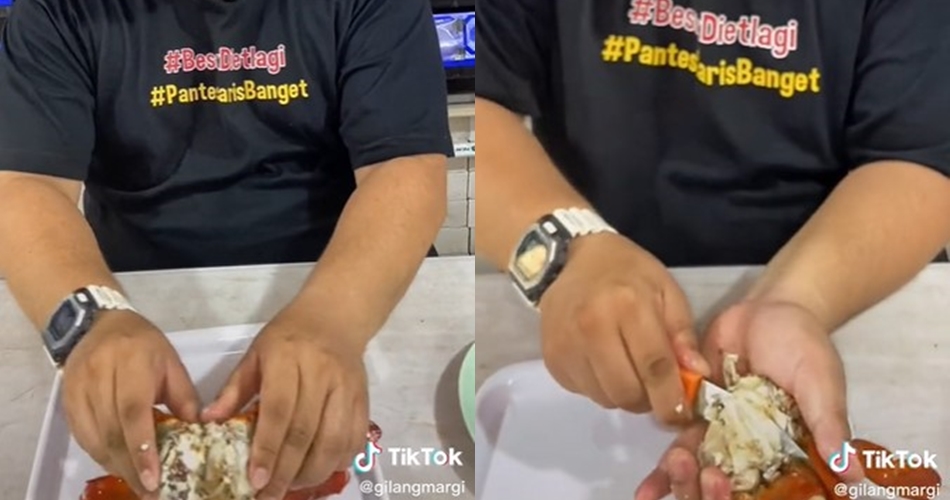 Trik jitu makan kepiting biar semua bagian daging tak terbuang