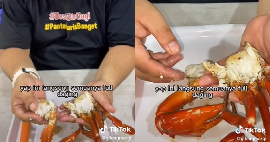 Trik jitu makan kepiting biar semua bagian daging tak terbuang