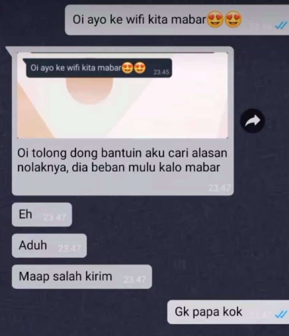 chat malah jadinya salah sambung © berbagai sumber