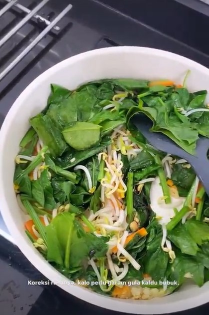 11 Kreasi sayur Dhatu istri Tria The Changcuters, menggugah selera